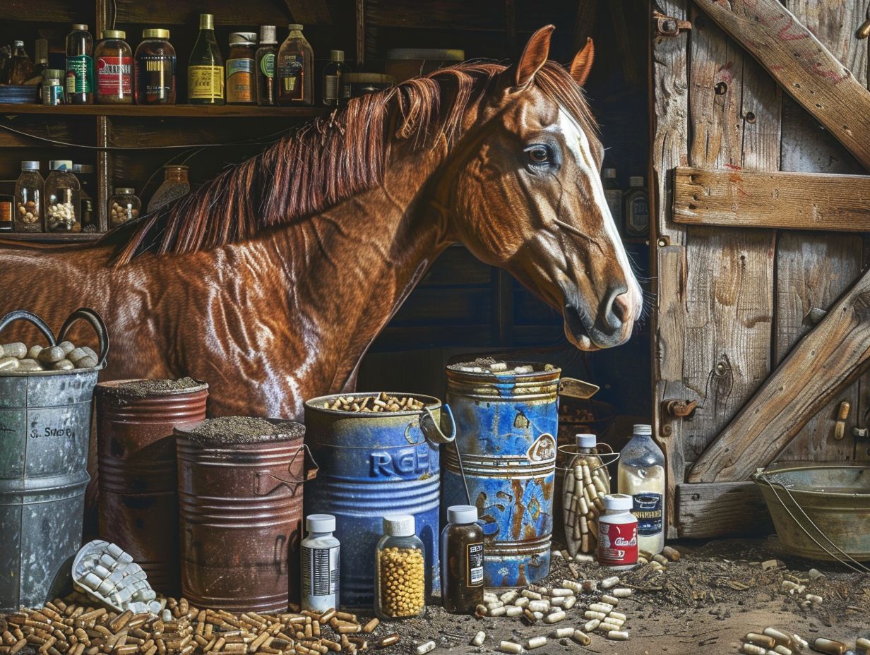 How do you avoid over supplementing a horse?