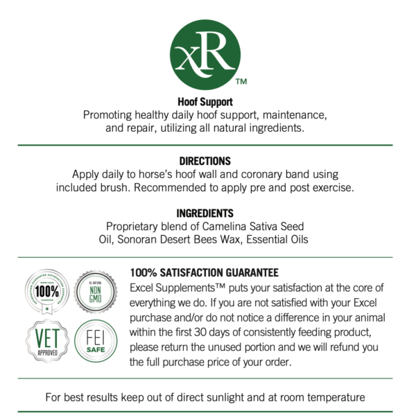 Excel Rescue Hoof Support Ingredients