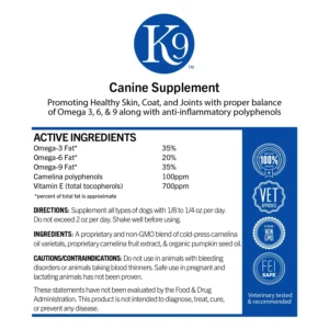 Excel K9 ingredients